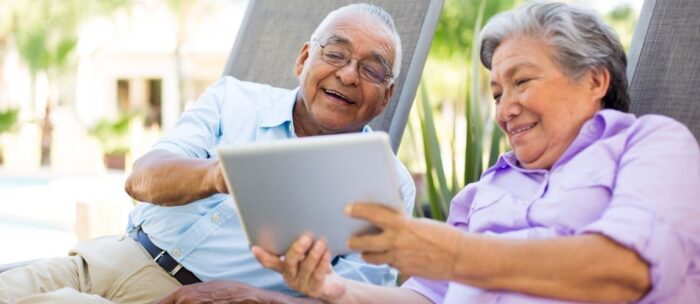 Senior Couple Using Technology