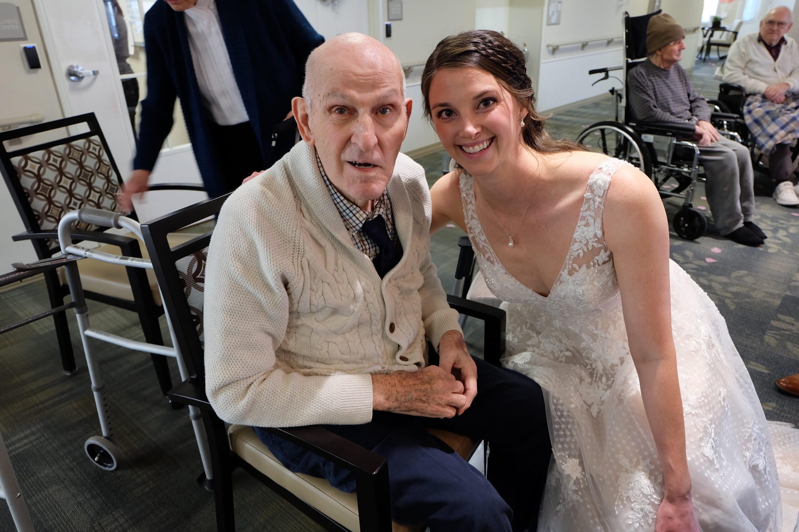 Resident’s Granddaughter Brings Wedding Reception To Community