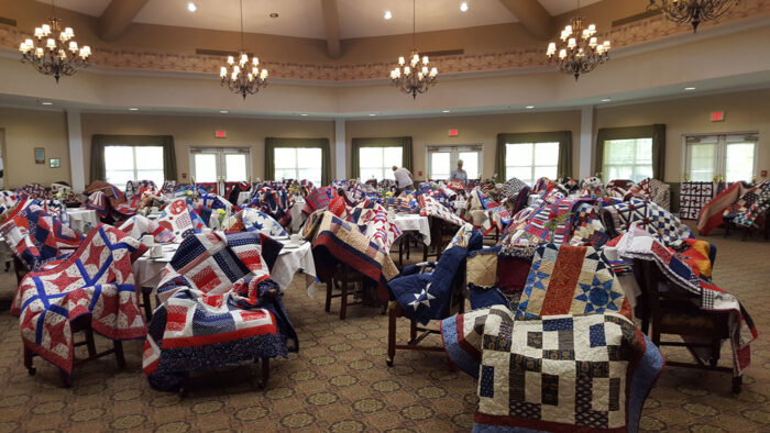 Miracle quilt event at Independence Village