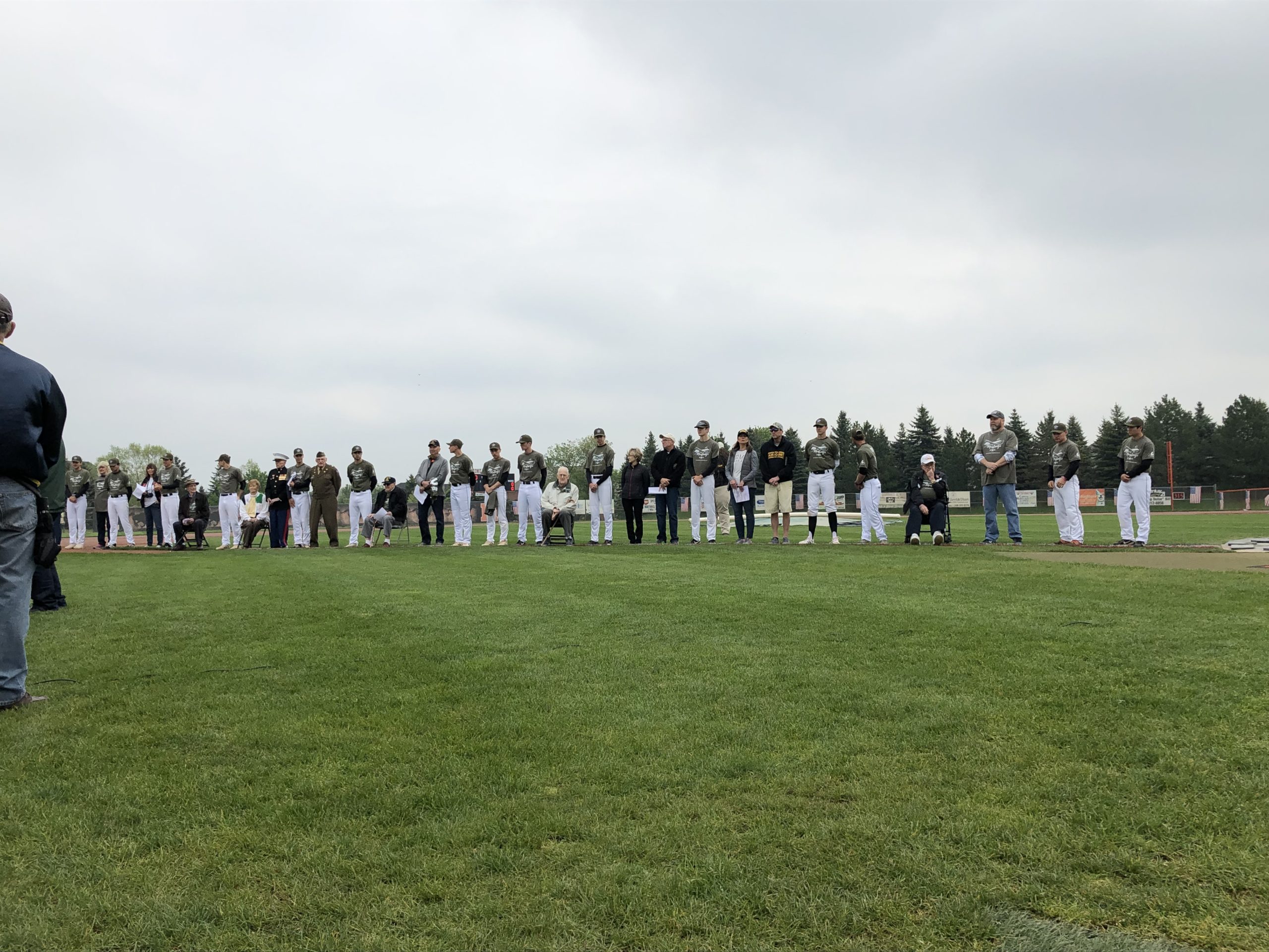 Veteran Residents Are Honored At Local Baseball Game