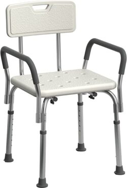 Medline Shower Seat with Padded armrests and back