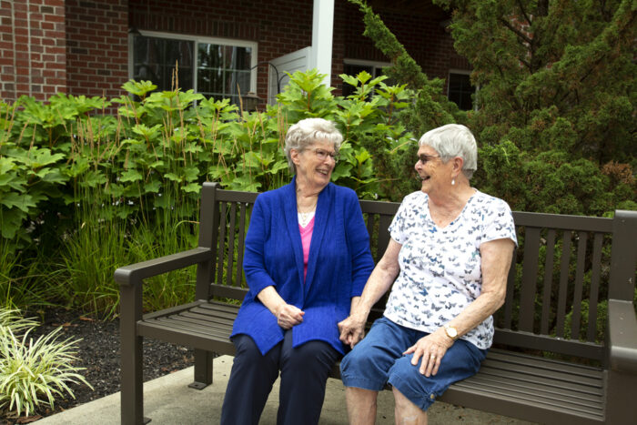 StoryPoint residents talking outside