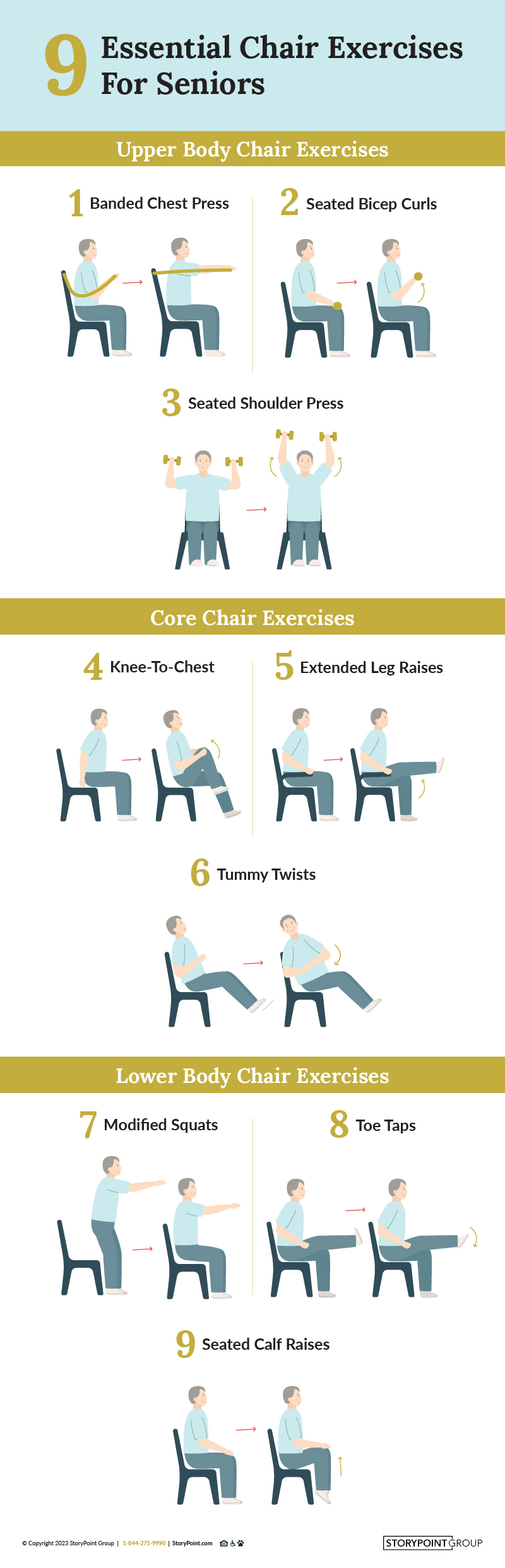 Chair Exercises For Seniors Visual Guide And Routine