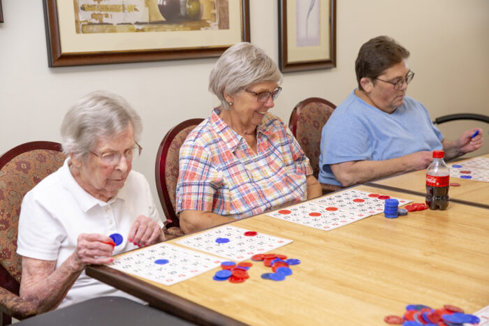 StoryPoint Residents playing bingo 