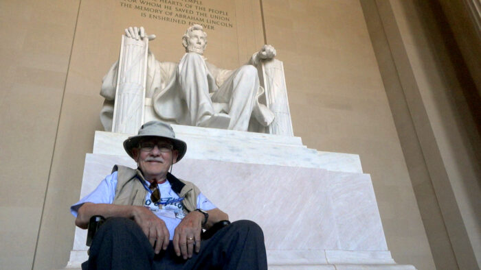 StoryPoint resident at the Lincoln memorial 