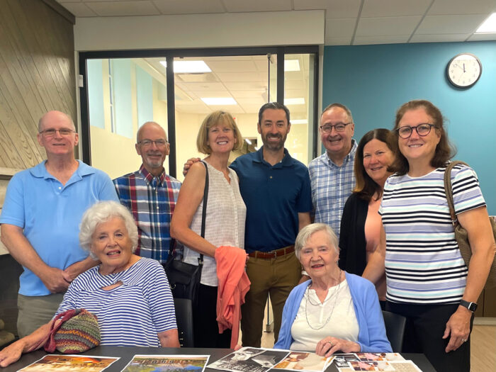 strypoint resident with west park branch library employees