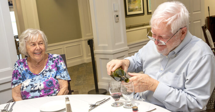 StoryPoint residents having wine