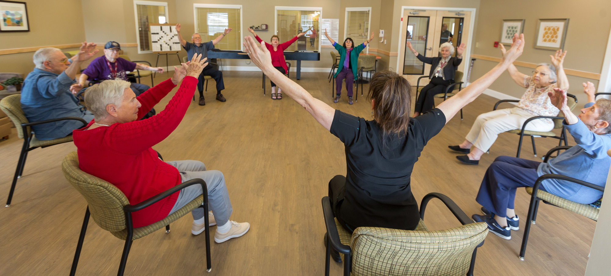 StoryPoint senior living community group exercise class