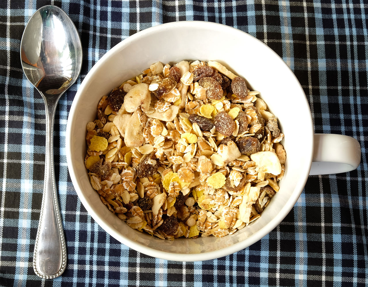 fortified cereal with almonds