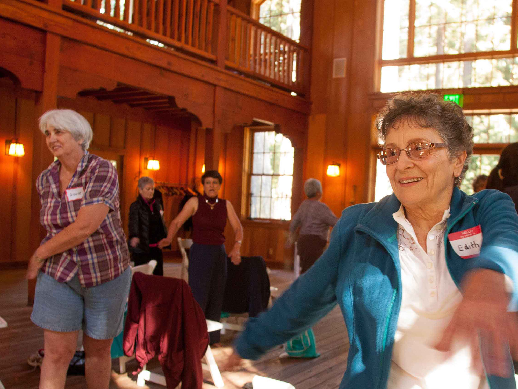 seniors dancing